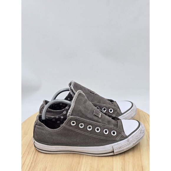 Converse All Star Chuck Taylor Double Tongue Low Top Canvas Sneakers Womens Sz 7 - Picture 1 of 9